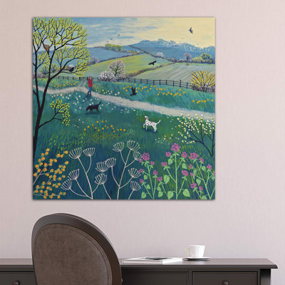 «Spring Walk» par Jo Grundy - impression d'art graphique
