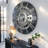 Wall Clock 24" Oversized for Living Room decor with Real Moving Gears England Collection-107103000