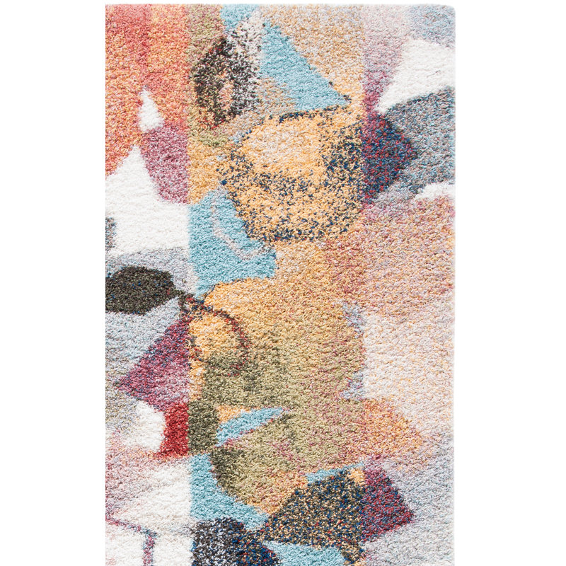 Tapis abstrait Aratrika Performance, Square 5'3"