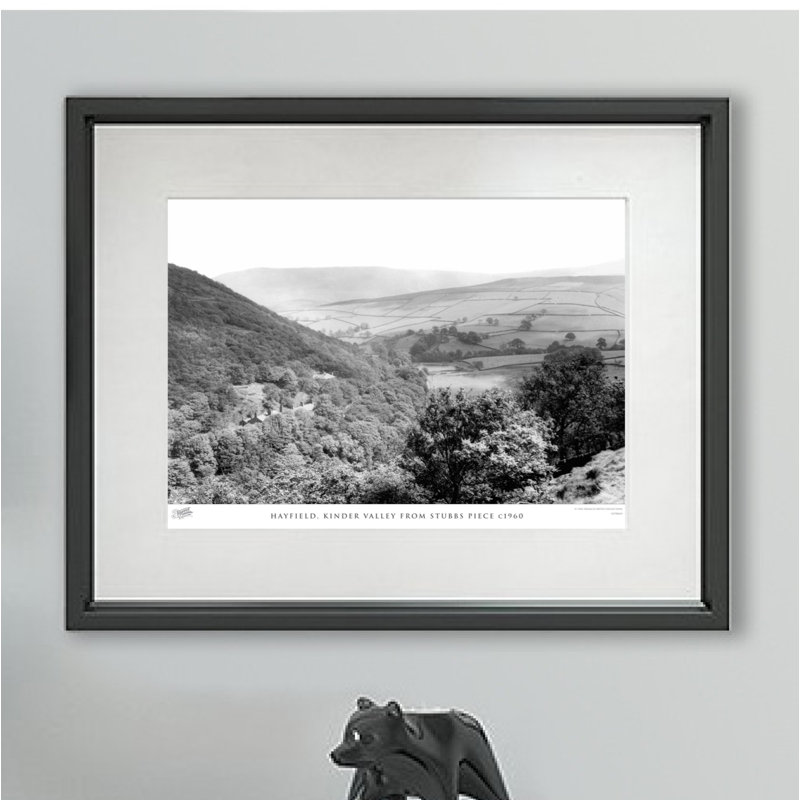 Hayfield, Kinder Valley From Stubbs Piece C1960 - Single Picture Frame Print, 45cm H x 60cm W x 2.3cm D