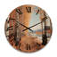 Horloge murale en bois massif Watertown-1753703991
