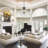 6 Light Dimmable Black Crystal Chandelier