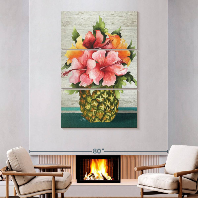 Bouquet Harnek Tropical, H 74 po x l 48 po