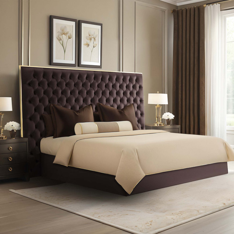 Dahlia Upholstered Platform Storage Bed, King