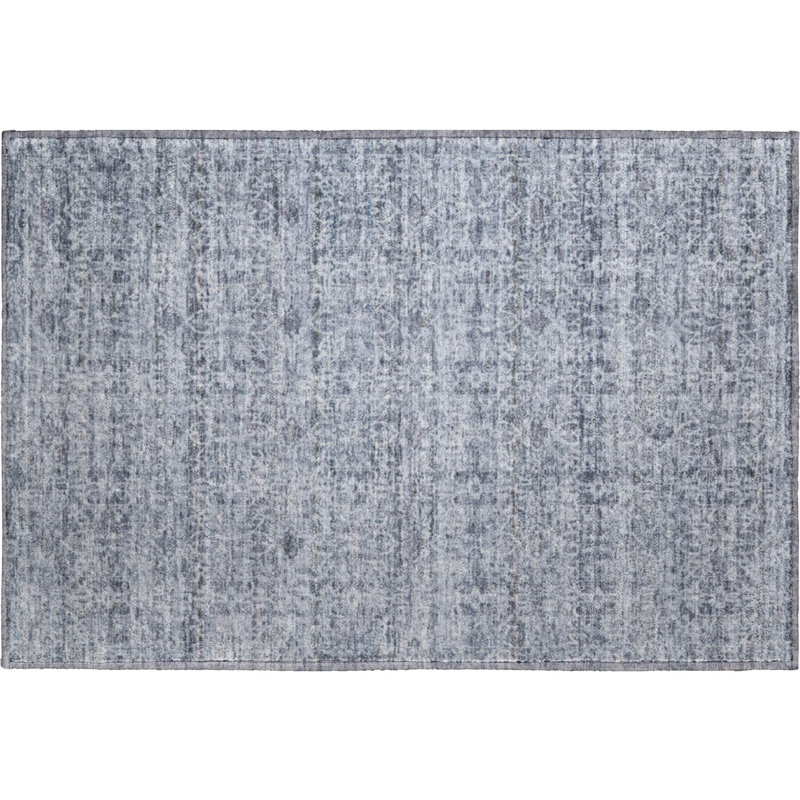 Tapis de qualité supérieure lavable à la machine Mayfield AMF2152, Bleu, Rectangle 1 pi 8 po x 2 pi 6 po