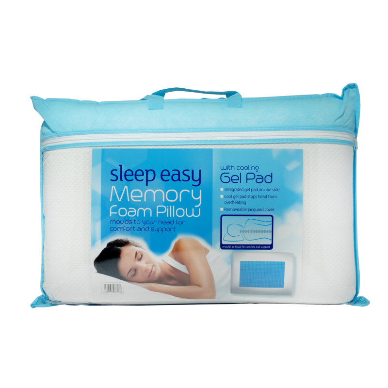 Cool Gel Memory Foam Firm Support Pillow