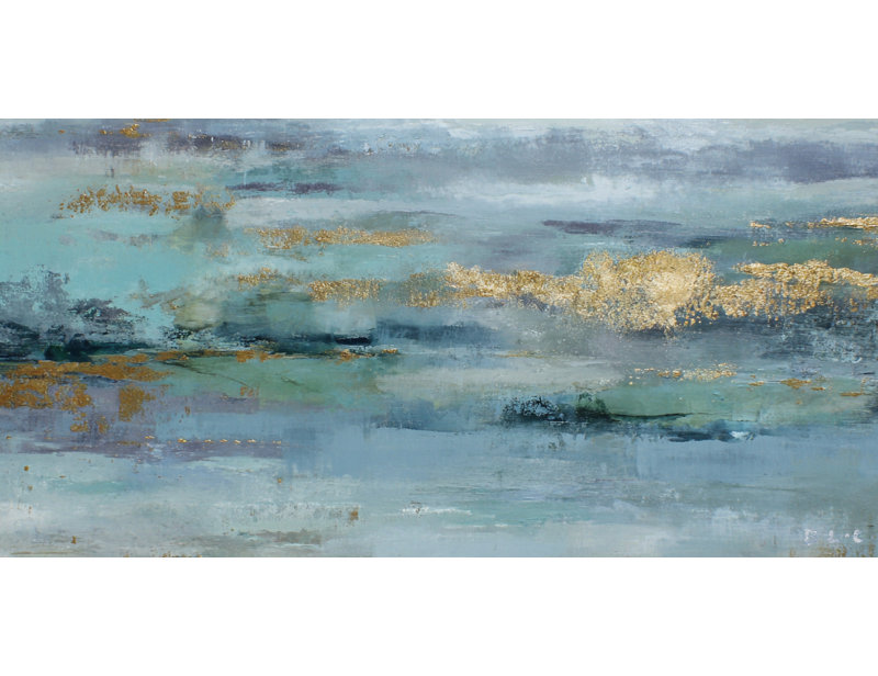 «Ocean Mist», art mural sur toile tendue, H 27,5 po x l 55 po