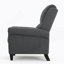 Fauteuil inclinable avec mécanisme d'inclinaison en douceur, pieds en bois d'hévéa durables et conception moderne polyvalente pour un confort ultime.