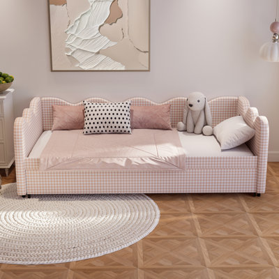 Lit de jour gigogne de 205 cm (80,71 po), canapé-lit convertible, canapé-lit pour enfant pour salon ou chambre d'amis