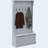 38" 3-in-1 Hall Tree with Storage Bench, Coat Rack & Shoe Storage, Gray-258555209