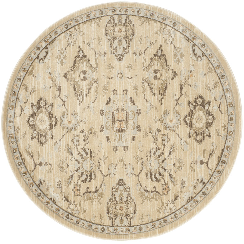 McCabe Performance Floral Rug, Round 5'