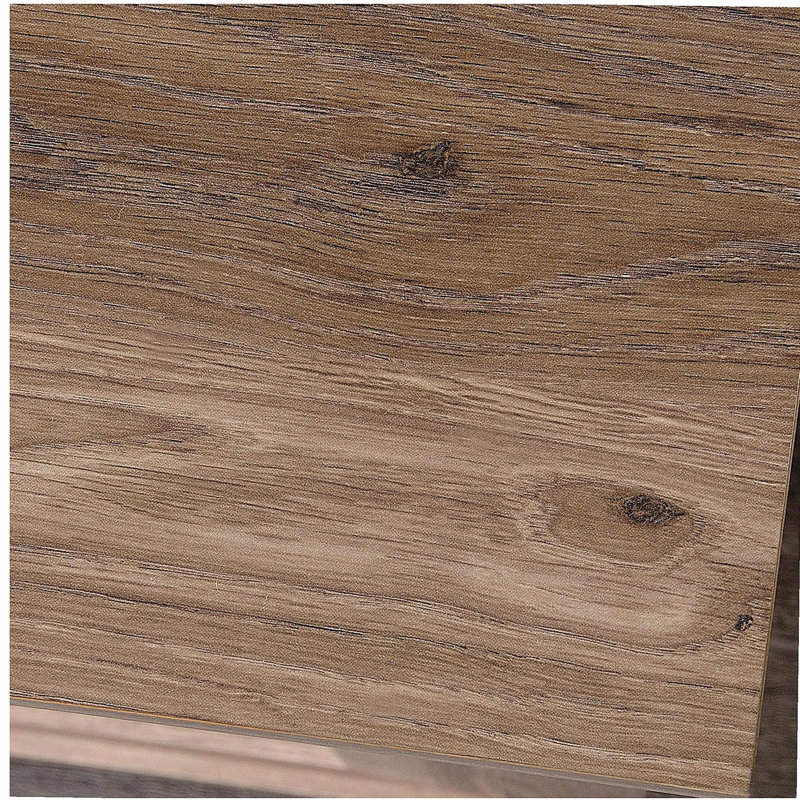 Commode Coastal avec six tiroirs spacieux, finition brune