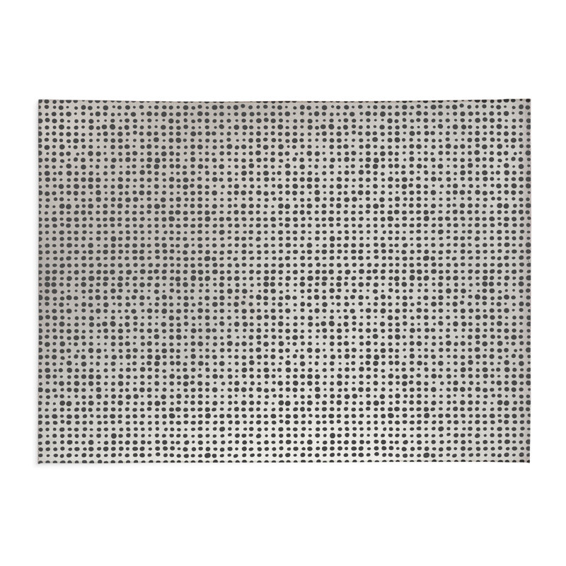 Assorted Dots Non-Slip Outdoor Rug, Rectangle 3' x 5'