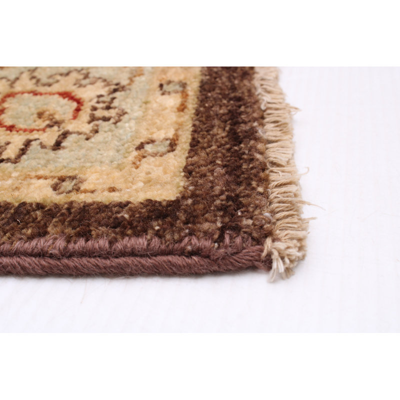 Tapis brun foncé Peshawar Oushak 3 pi 0 po x 5 pi 0 po
