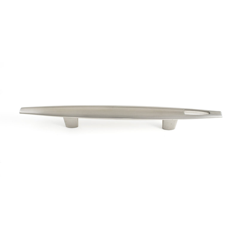 Tribal 6" Center to Center Bar Pull, Satin Nickel
