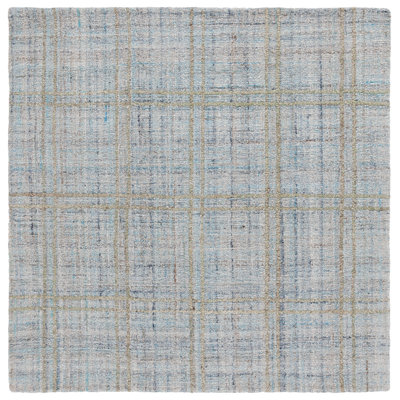 Abstract 155 Area Rug In Blue / Gray