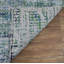 Tapis noué la bleu ciel 8 pi x 10 pi à main one-of-kind