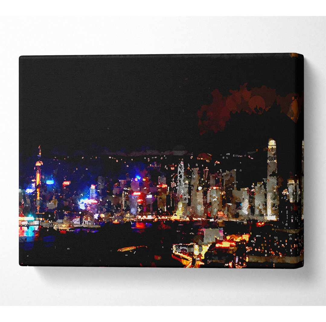 Hong Kong Reflections - Kunstdrucke auf Leinwand - Wrapped Canvas