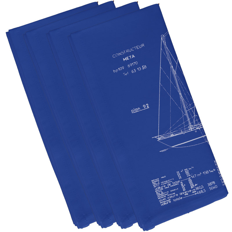 Serviette Aksel Sail Plan 19 "