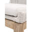 Chaise d'appoint en tissu blanc moucheté Dorey