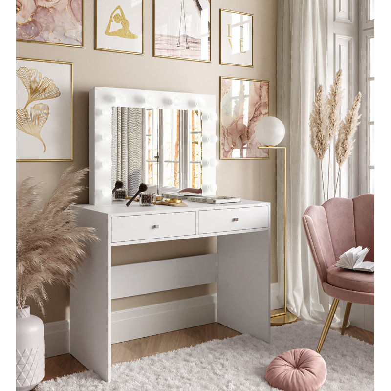 Izetta Dressing Table with Mirror