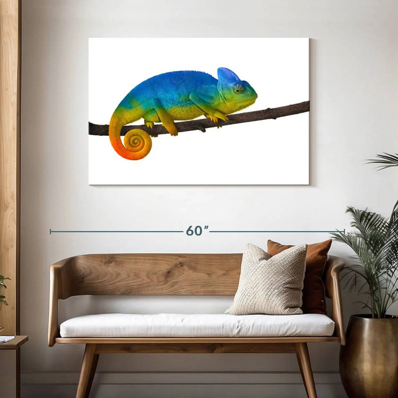 Brampt Vibrant Blue Chameleon, 30" H x 45" W