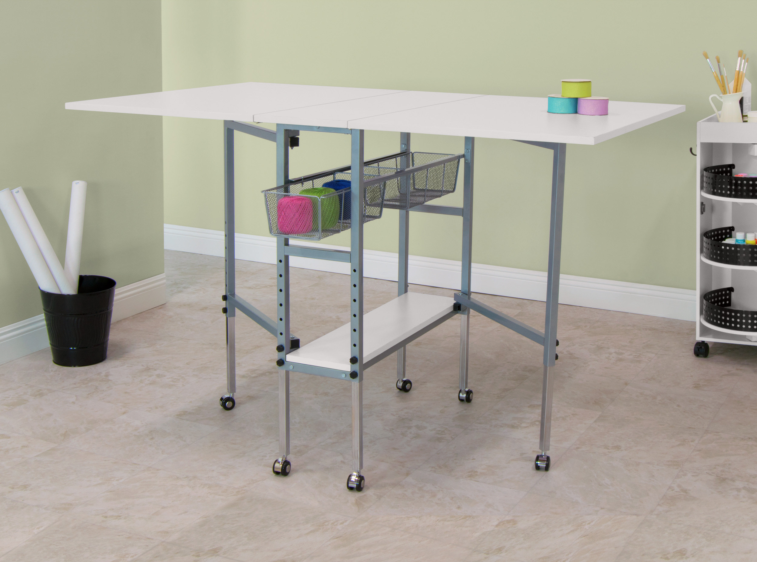 Sew Ready Foldable Sewing Table with Wheels & Reviews Wayfair