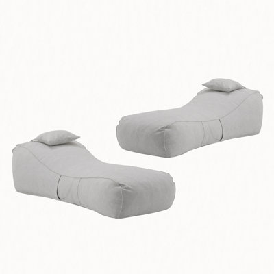 Lemoore Outdoor Bean Bag Lounge Chair, Set of 2 by Dovecove