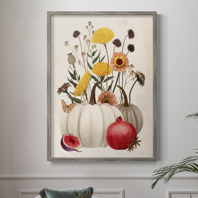 Fall Botanicals II Framed Print - Solid Wood