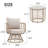 2-Person Outdoor Swivel Seating Group With Cushions