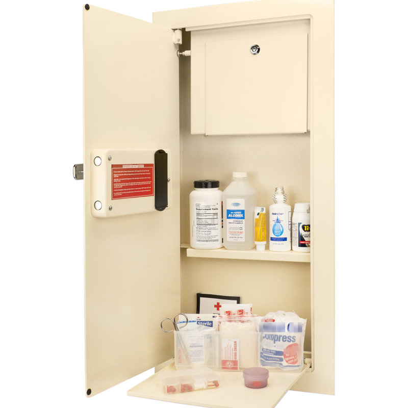 Coffre-fort à ouverture à gauche de 0,82 pi³ - Fabriqué en acier pour plus de sécurité Compartiment de verrouillage intérieur pratique et installation de montage