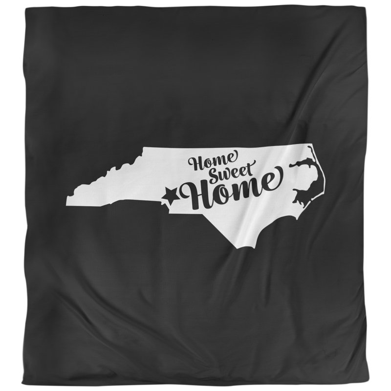 Housse de couette home charlotte charlotte, Housse de couette pour très grand lit, Noir, Microfibre
