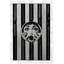 Tapis lavable à motif de clous noir-473906230
