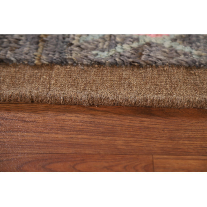 One-of-a-Kind 2'11" X 9'9" New Age Runner Wool Area Rug in Gray