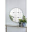 Miroir mural rond de 36 po en verre antique - un ajout charmant à la salle de bain, au vestibule, à la console de style traditionnel, parfait pour le vestibule et le foyer
