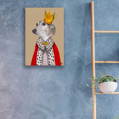 Greyhound Queen par Fab Funky - peinture sans cadre