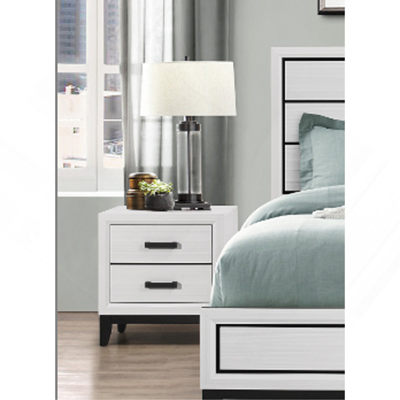 MIRAGE WHITE NIGHTSTAND, White