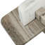 Objets décoratifs emboîtables en pierre et en marbre modernes avec motif géométrique empilé pour un style contemporain-220082840