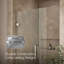 Composed 4646-3/4-In W X 71-1/2-In H Frameless Pivot Shower Door With 3/8-In Crystal Clear Glass And Back-To-Back Vertical Door Pulls-2046325833