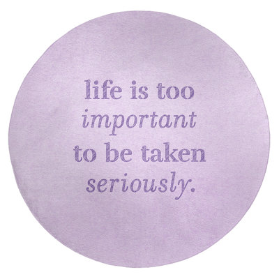 Quotes Chenille Indoor Rug