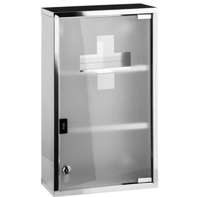 Celeste 300mm W 510mm H Surface Framed Medicine Cabinet Mirror 2 Fixed