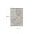 5' X 8' Gray and Cream Abstract Distressed Area Rug