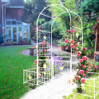 Versatile Metal Garden Arch for Climbing Plants, Enhancing Outdoor Beauty