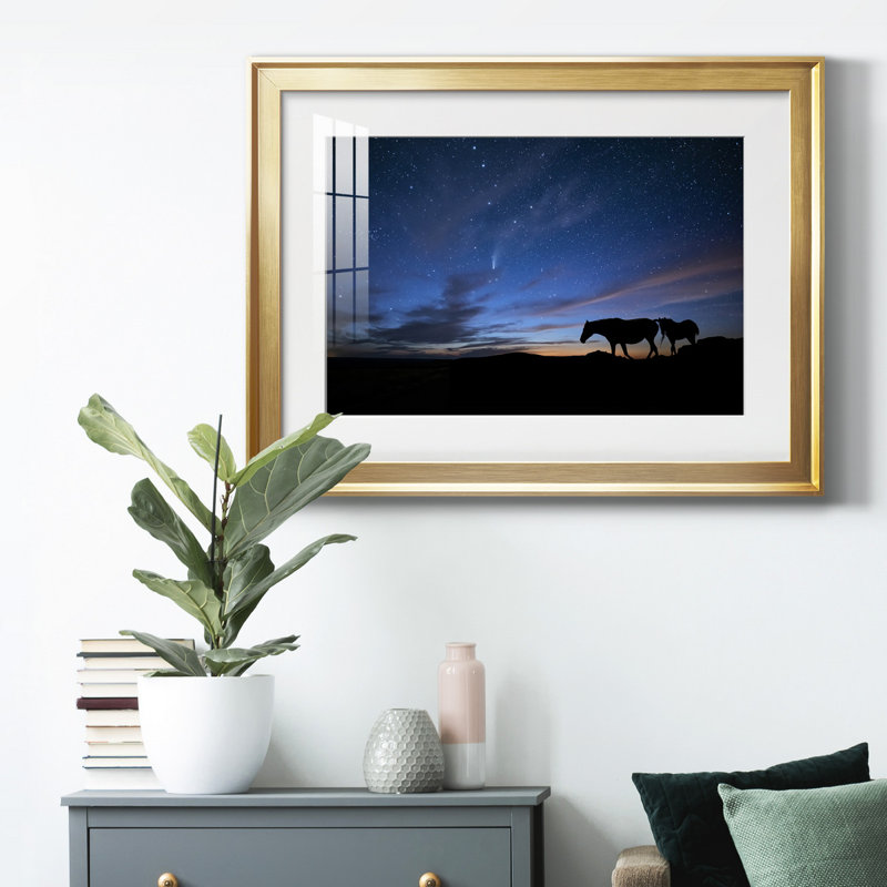 " View At Rest II ", Gold Framed, 26.5" H x 36.5" W x 1" D, White
