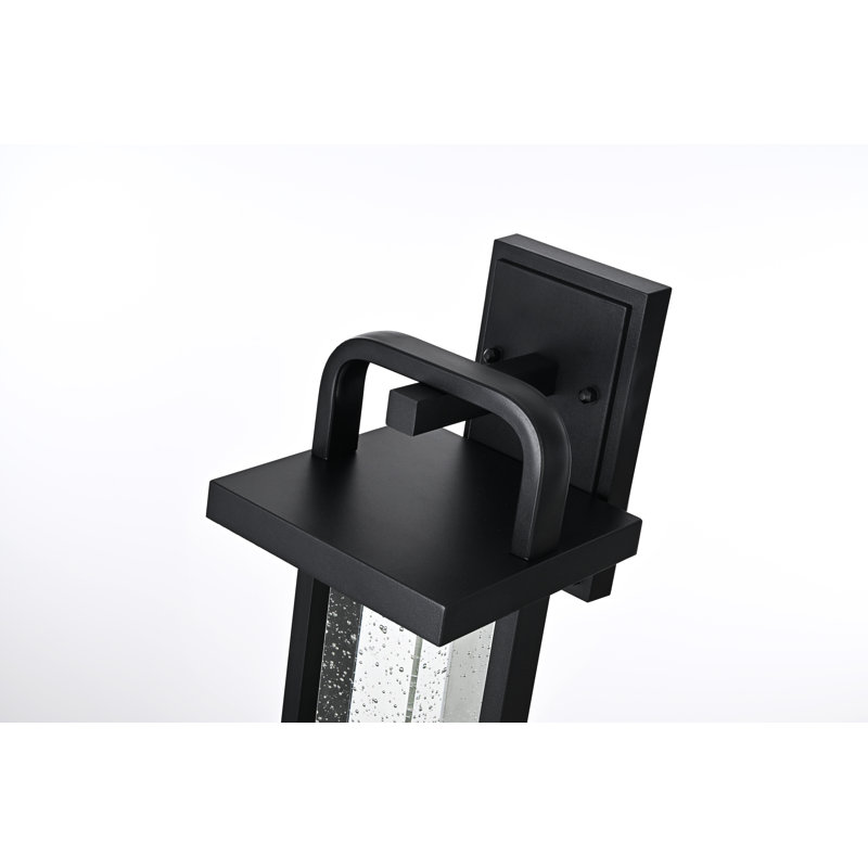 Uriah 16 inch LED Outdoor Wall sconce in Black