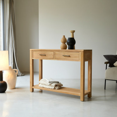 Maë 43.31'' Solid Wood Console Table