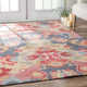 SAMPLE - Maastricht Blue/Red Area Rug
