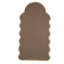 Miroir arqué en bois 30 x 1,5 x 55 pouces avec cadre unique