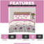 Cotton Blend Floral Duvet Cover with Pillowcases-635627829