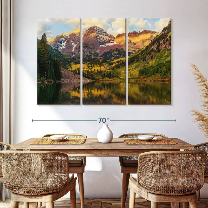 Paysage Alvord Maroon Bells, H 42 po x l 65 po